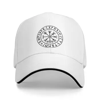 חברה חדש Vegvisir רונים ויקינג כובע בייסבול עבור גברים, נשים, מתכוונן הויקינגים מצפן קעקוע אבא כובע ביצועים