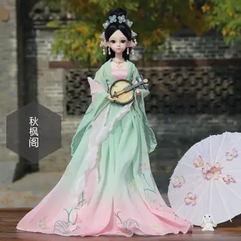 חדש 30cm Bjd בובה סט מלא סין העתיקה סוג הפיה הנסיכה היפה בגדים Diy ילדה צעצועים להתלבש אופנה, מתנת יום הולדת