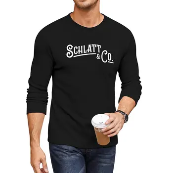 חדש Schlatt & Co. זמן חולצת טי שירט מצחיק חולצות ריק חולצות שחור רגיל חולצות גברים