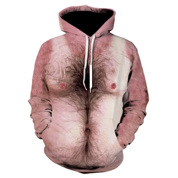 חדשה סתיו חורף מותג Mens קפוצ ' ונים חולצות גברים באיכות גבוהה בעלי חיים חזיר הדפסת 3D ארוך שרוול סוודר אופנה