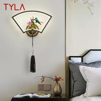 טיילה פליז מנורת קיר LED מודרנית יוקרה מנורות קיר אור עיצוב פנים הבית חדר השינה ליד המיטה הסלון למסדרון מדליק