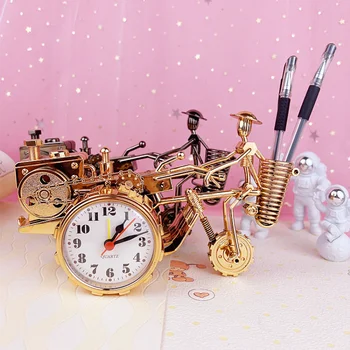 טרקטור דגם שעון מעורר מחזיק עט יצירתי רטרו שעון שעון מעורר קישוטים לילדים מתנה שעון מעורר השולחן Despertador