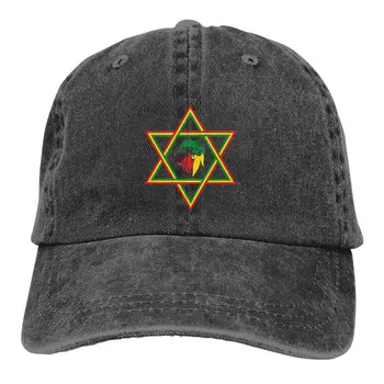 יהודה מגן דוד כובע בייסבול גברים כובעי נשים מגן הגנה Snapback ראסטה דגל האריה כמוסות