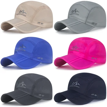 כובע בייסבול הליכה מתקפל ספורט כובע Snapback הרים כובע דק לנשימה מהירה ייבוש בקיץ גברים נשים חיצוני