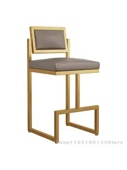כיסא בר דור פשוטה הביתה חזרה כיסא בר אור יוקרה כסא בר חדש בסגנון סיני כיסא גבוה בקבלה של המלון הכיסא