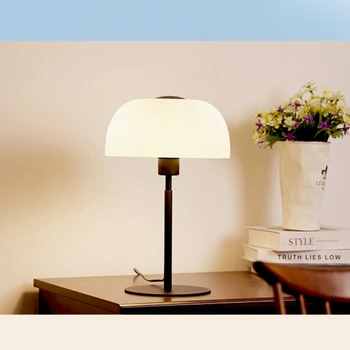 לא מהבהבים הגנה העין מנורות שולחן בבית ליד המיטה בלילה אורות מודרני בסלון ספה בצד העיצוב עשן אפור שולחן זכוכית אורות