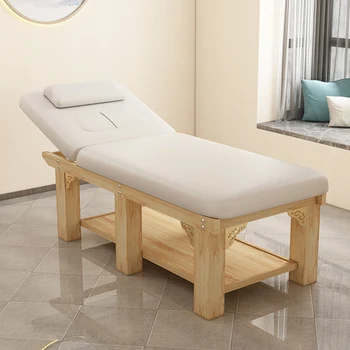לישון המומחיות מיטות עיסוי מעץ היופי המומחיות פיזיותרפיה עיסוי שולחנות ניקוי אוזן נוחות Bett רהיטים QF50MT