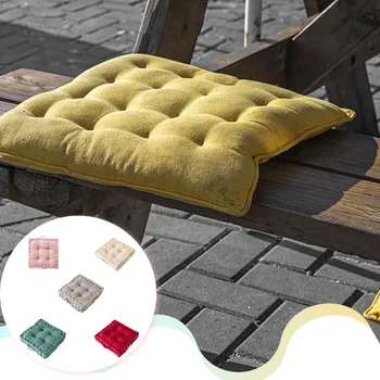 לעבות כיכר כרית המושב כסא כרית ספה שטיח הרצפה כריות נגד החלקה למתוח צבע מוצק עסקים בר קישוטים