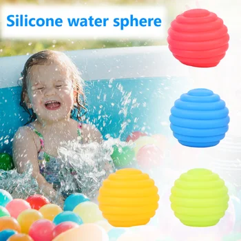 לשימוש חוזר במים בלון ילדים ומבוגרים לשחק כדור מים שחייה בריכת ספלאש כדור חוף שחייה צעצוע סיליקון פולו מים