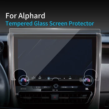 מגן מסך זכוכית מחוסמת סרט מגן Carplay מדבקות רכב רכב אוטומטי חיצוני אביזרים עבור טויוטה Alphard 2024