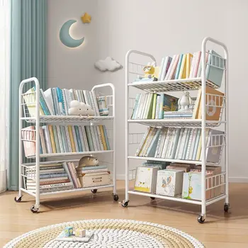 מדף הספרים עבור שטח קטן מדפים המיטה חוקים וצמיגים מדפים עבור חדר השינה של הילדים כונניות הספרייה ארונות אמבטיה חדר