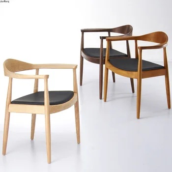 מודרני פשוט אוכל עץ מלא על הכסא ומתן הכיסא במשרד Hotel Nordic מסעדה מערבית כסאות אוכל כיסאות מותאמים אישית