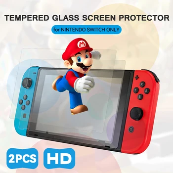 מזג זכוכית מגן מסך עבור נינטנדו להחליף סרט מגן מכסה אביזרים עבור Nintendo מתג HD סרט זכוכית 2pcs