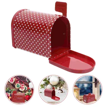 מיני הדואר מתכת קופסאות עוגיות חג האהבה קופסאות עם מכסים, עוגיות פח בעל מיכל חטיף אחסון עוגות חג המולד