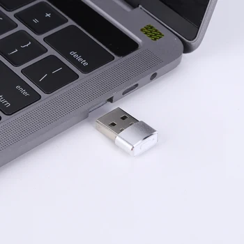 מיני עכבר Jiggler Plug and Play USB אוטומטי העבר את הסמן ממשיך ער מחוון אור סגסוגת אלומיניום דיור עבור שולחן העבודה של מחשב נייד
