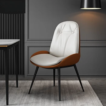 מינימליסטי יוקרה כסאות אוכל בעיצוב סלון מודרני מרגיע כסאות אוכל איפור משענת Muebles פריטים ביתיים WZ50DC