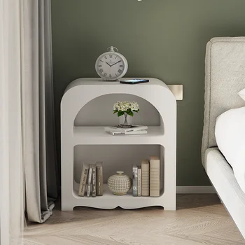 מינימליסטי לבן השידה מודרני שטח אחסון חיסכון Kawaii השידה קוריאה אקריליק Mesitas דה נוצ ' ה רהיטים לחדר שינה