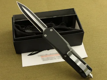 מיקרו מר פוטרמן טק סכין לחימה Troo סדרה 440 להב 57HRC קשיות אבץ-סגסוגת אלומיניום ידית חיצונית הגנה עצמית אולר