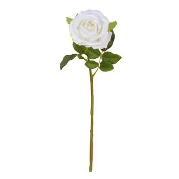 מלאכותי רוז מגע אמיתי פרחים מלאכותיים אינו דוהה סידור פרחים אטרקטיבי מזויף חיקוי משי רוז פרח