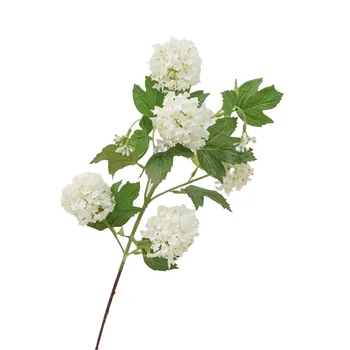 מלאכותי רוז פרח עץ באיכות גבוהה 5 ראש הידראנגאה מלאכותיים פרח משי שלג הידראנגאה פרח פרחי משי לחתונה