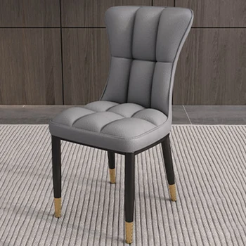 מסיבה בחוץ סלון כסאות אוכל המבטא פדיקור יהירות מתכת עיצוב אירועים עור הכיסא במשרד Sillas Comedor רהיטים