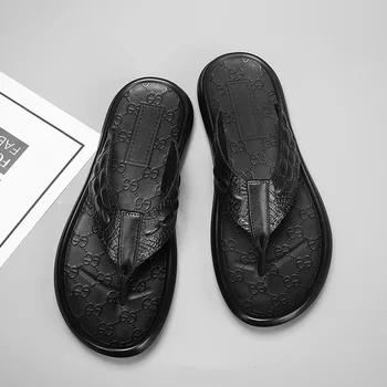 מעצב חדש נעלי גברים קיץ מותג אדם נעלי יוקרה זכר נעליים פליפ פלופ חיצוני נעלי בית נעליים לגברים