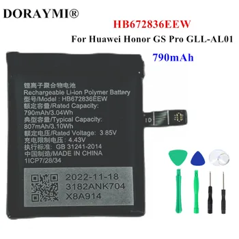 מקורי 790mAh HB672836EEW סוללה עבור Huawei הכבוד GS Pro הבת-AL01 GSPro 4X ניק-AL00 החלפת סוללות לשעון+כלים