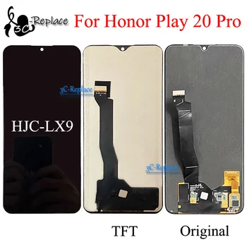 מקורי OLED / TFT שחור 6.53 אינץ ' עבור Huawei הכבוד לשחק 20 Pro HJC-LX9 תצוגת LCD מסך מגע דיגיטלית הרכבה החלפה