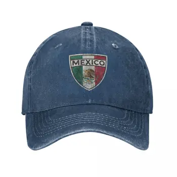 מקסיקו בציר המגן המקסיקני נשר לשני המינים סגנון כובע בייסבול במצוקה ג ' ינס, כובעי כובע רטרו חיצוני הקיץ Snapback כובע