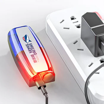 משולבת אזעקה פלאש איתות מהבהבים המנורה מיני אדום כחול Led מהבהבים אזהרה אור עמיד למים USB לטעינה חיצונית פועל