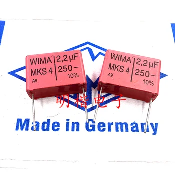 משלוח חינם 5pcs/10pcs WIMA גרמניה קבל MKS4 250V 2.2 UF 250V225 2U2 P=22.5 מ 