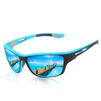 משקפי שמש מקוטבות עבור גברים, נשים, נוהג לדוג משקפי ספורט בציר משקפי שמש איש טיולים Eyewear זכר Anti-glare UV400