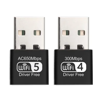 מתאם WiFi USB Dongle 2.4 GHz 5.8 GHz USB 2.0 Ethernet למחשב רשת Lan Dongle נסיעה חינם תואם 802.11 b/g/n המכשיר