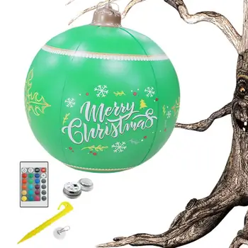 מתנפחים אור LED כדור חג המולד שלט חגיגי הוביל כדור אור חג המולד מתנפחים מואר כדור חג המולד