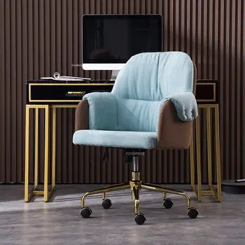נורדי בד Office הכיסא הרם המסתובב מעצב כיסא המחשב ריהוט משרדי משענת אור יוקרה מנכ 