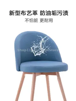 נורדי כיסא מודרני פשוט אוכל עץ מלא על הכסא משפחה חדר שינה עם הכיסא אחורה הלבשה כיסא סטודנט הספר הכיסא