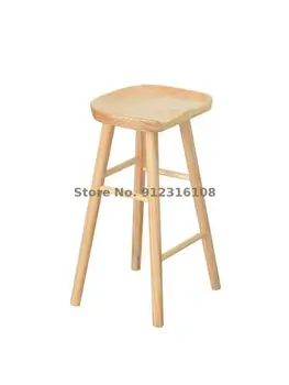 נורדי עץ מלא בר הכיסא יומן שחור אגוז בר הכיסא הביתה שולחן אוכל צואה רגל גבוהה שרפרף גבוה רגלי הכיסא