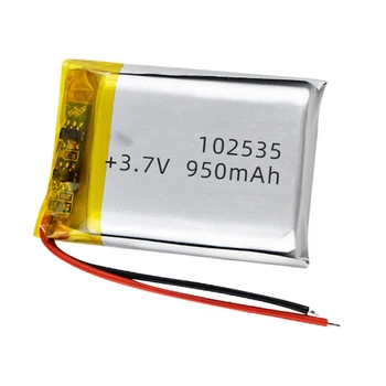 נטענת 950mAh 102535 Li ליתיום יון פולימר סוללה עבור Mp4 Diy Mp3 DVR כוח הבנק אורות קמפינג מכשיר חשמלי צעצוע