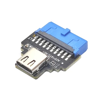 נייד IDC ונקבה מסוג-C נמל 19PIN מתאם USB3.2 GEN1 19PIN להקליד-c