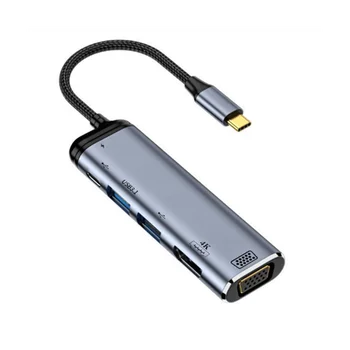נייד USB 3.1 Type-C-Hub כדי HDMI-התואם רב מפצל מתאם 4K ברק USB 3 C-Hub PC (Y002)