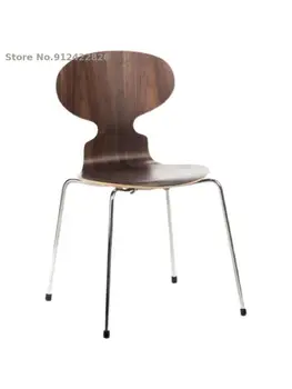 נמלה הכיסא נורדי פשוט המודרנית ההגירה האוכל כיסא נירוסטה הרגל מעצב המשרד הספר הכיסא