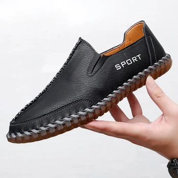 נעלי ספורט נעלי גברים 2023 אופנה עור מזדמן בעבודת יד באיכות גבוהה נעלי נעלי משלוח חינם יוקרתי אדם גדול נעלי גודל