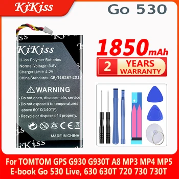 נשקי לי 1850mAh החלפה סוללה עבור GPS TOMTOM G930 G930T A8 MP3 MP4 MP5 הספר האלקטרוני ללכת 530 גר, 630 630T 720 730 730T