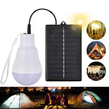 סולארית תאורה חיצונית קמפינג אורות Led נורת הבקרה מופעל על בהירות גבוהה מנורת אוהל בגינה האחורית פטיו טיול דיג