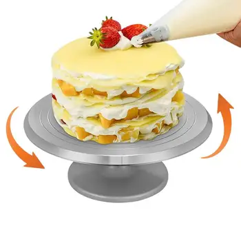 סיבוב העוגה לעמוד הגלגל מסתובב עוגה טווה לעמוד לקשט אפייה אספקה לקשט עוגה כלים מסיבה לחגיגה