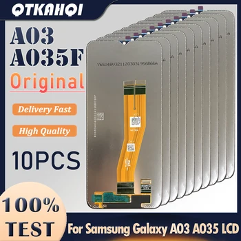 סיטוני 10 חתיכות/הרבה עבור Samsung Galaxy A03 A035 תצוגת LCD מסך מגע דיגיטלית SM-A035F/DS A035M A035F LCD עם מסגרת