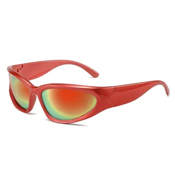 ספורט חדש פאנק משקפי שמש נשים מותג גברים יוקרה UV400 משקפי שמש צבעוניים במראה אופנה משקפי שמש