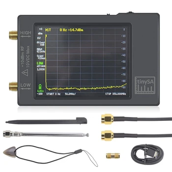 ספקטרום אנלייזר V0.3.1, 100-960MHz,MF/HF/VHF UHF קלט,עם 2.8 אינץ מסך מגע עם ESD להגן על תפקוד