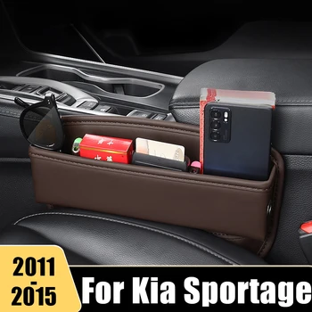 עבור Kia Sportage R 3 2011 2012 2013 2014 2015 עור PU המושב נקיק תיבת אחסון אוניברסלי מארגן כיס אביזרים