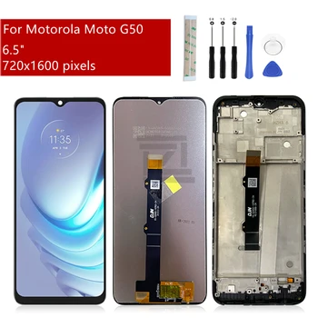 עבור Motorola Moto G50 תצוגת LCD מסך מגע דיגיטלית הרכבה על האופנוע G50 מסך החלפת חלקי תיקון 6.5